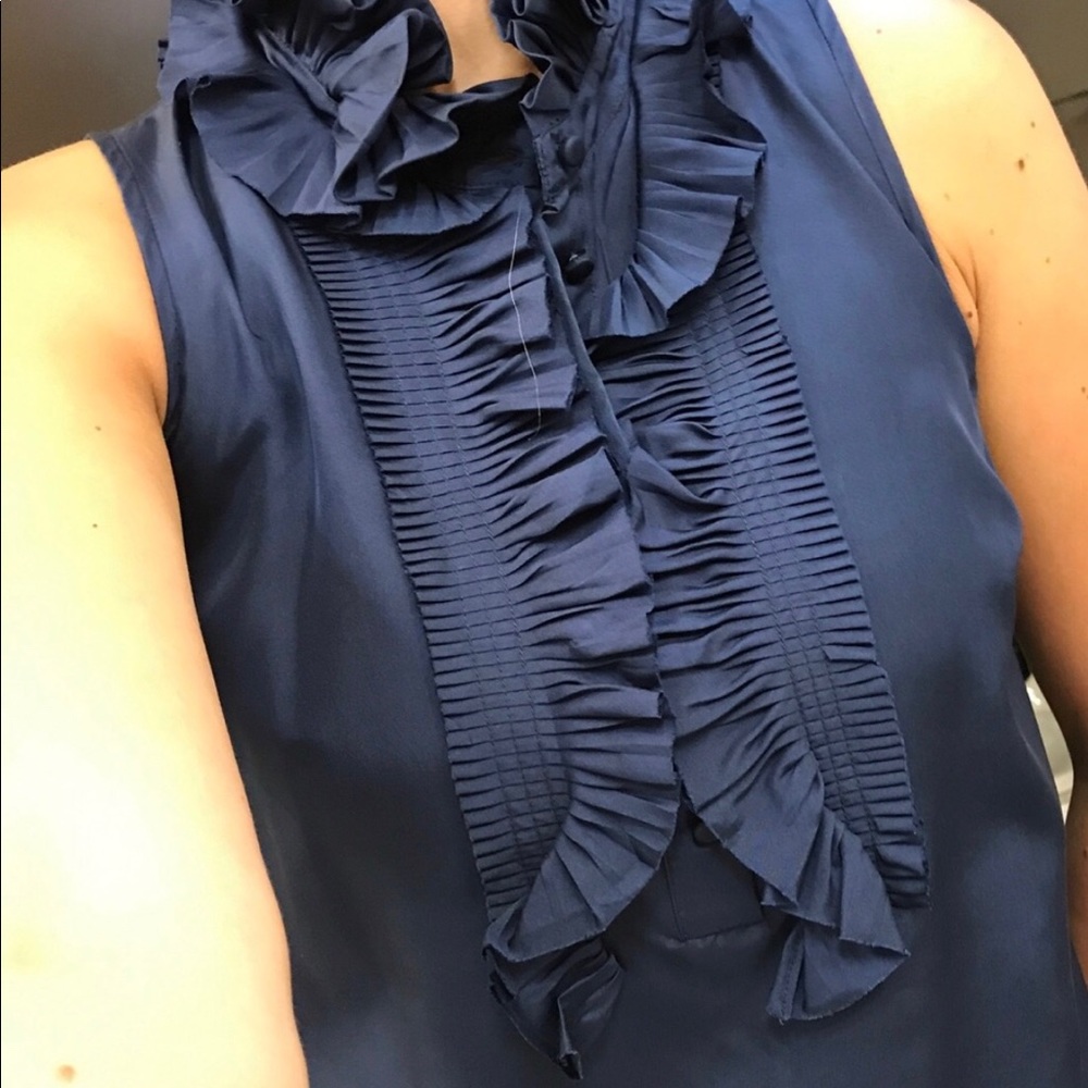 J. Crew blouse navy